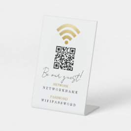 WiFi-Kennwort und Personalisiertes Netzwerk Sockelschild
