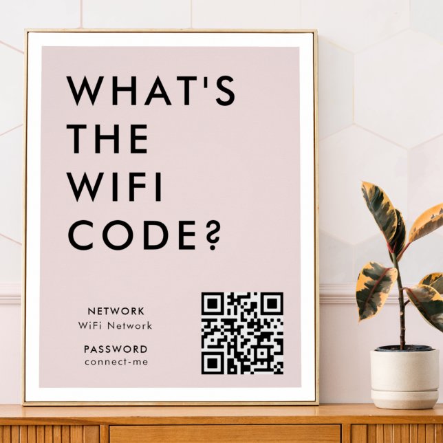 WiFi-Kennwort | Was ist der WiFi-Code? QR-Code Ros Poster (Von Creator hochgeladen)