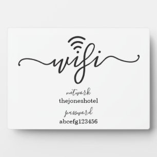 WiFi-Kennwortsignatur Einfach richtig Fotoplatte