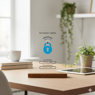 WiFi-Key-Technologie Logo-Vorlage Akryllisches Zei Acrylschild