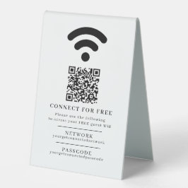 WiFi-Netzwerk-Passwort Gastinfo benutzerdefinierte Tischaufsteller