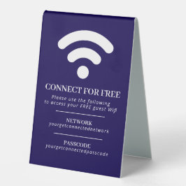 WiFi-Netzwerk-Passwort Gastinfo benutzerdefinierte Tischaufsteller