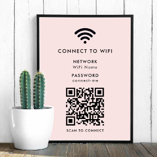 WiFi-Netzwerk QR-Code Internet-Scan zu verbinden r Poster