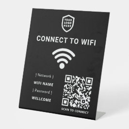 WiFi-Netzwerk | QR Code Internet Scan zum Verbinde Sockelschild