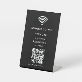 WiFi-Netzwerk | QR-Code prüfen, um eine Verbindung Sockelschild
