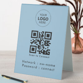WiFi-Netzwerk | QR-Code prüfen, um eine Verbindung Tischaufsteller