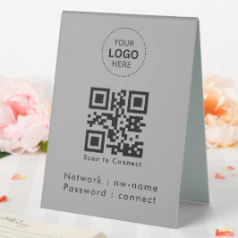 WiFi-Netzwerk | QR-Code prüfen, um eine Verbindung Tischaufsteller