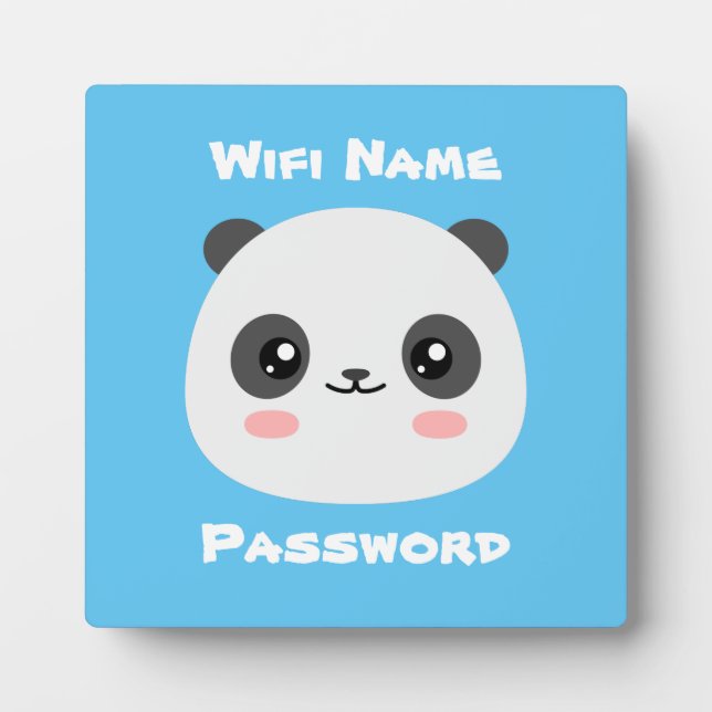 Wifi Panda Fotoplatte (Vorderseite)