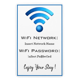WIFI PASSWORD MAGNET