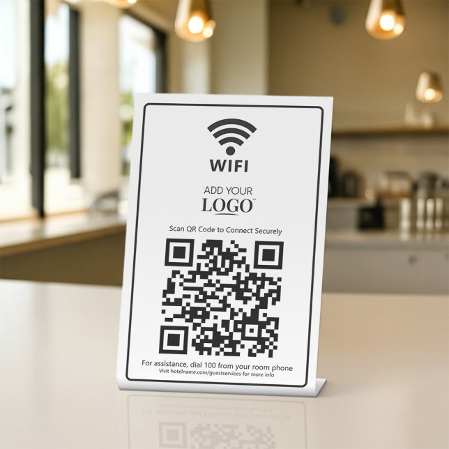 WiFi Password Network Access Qr Code Hotel Zimmer Sockelschild (Von Creator hochgeladen)