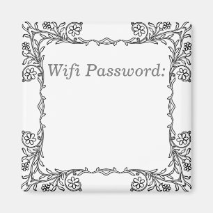 Wifi Passwort-Magnet Magnet