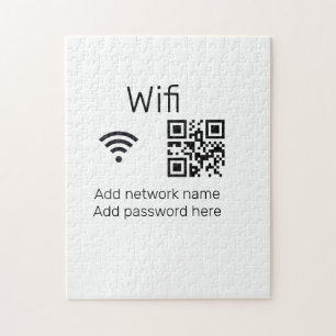 Wifi Passwort-Zeichen hinzufügen Q R Code hier Det