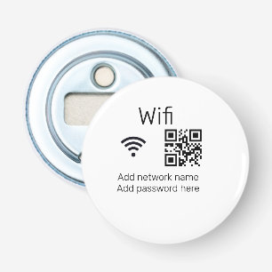 Wifi Passwort-Zeichen hinzufügen Q R Code hier Det Flaschenöffner