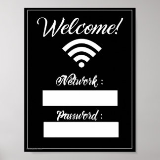 WiFi-Signierung Poster