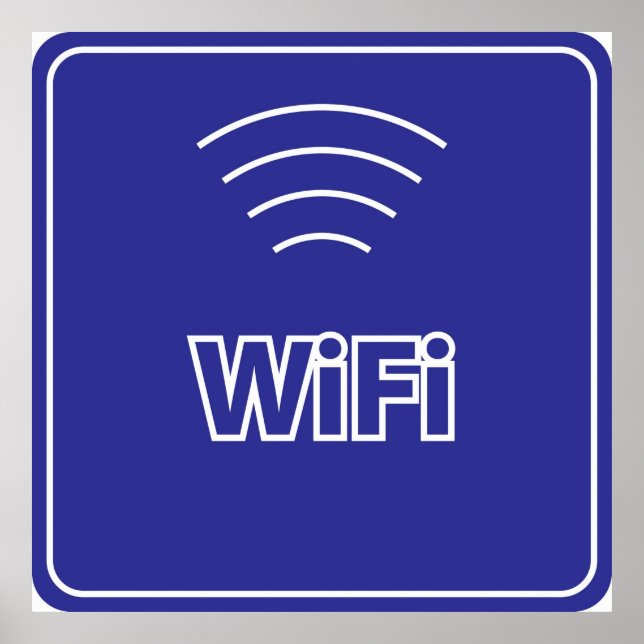 WiFi-Signierung Poster (Vorne)