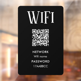 WiFi-Verbindung | WiFi-Kennwort scannen Fensteraufkleber