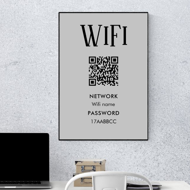 WiFi-Verbindung | WiFi-Kennwort scannen Poster (Von Creator hochgeladen)