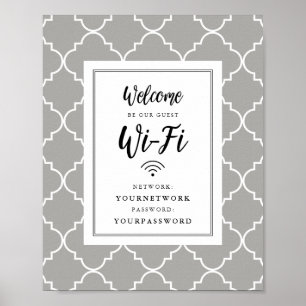Wifi-Zeichen für QuatreFolie Poster