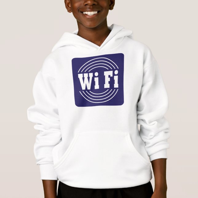 WiFi-Zeichen Hoodie (Vorderseite)