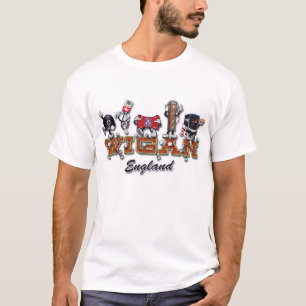 Wigan Cartooncharaktere T-Shirt