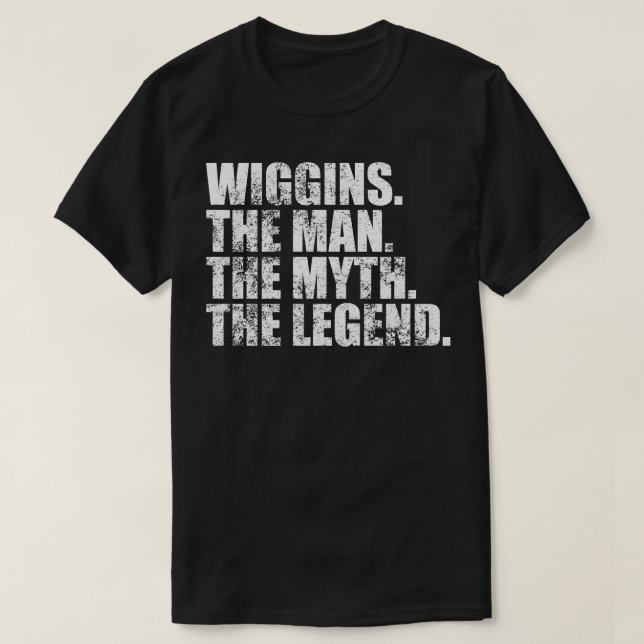 WigginsWigginsFamilienname WigginsNachname Wiggins T-Shirt (Design vorne)