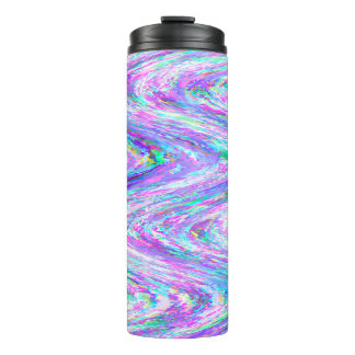Wiggle glitch Zeilen farbig lila Thermosbecher