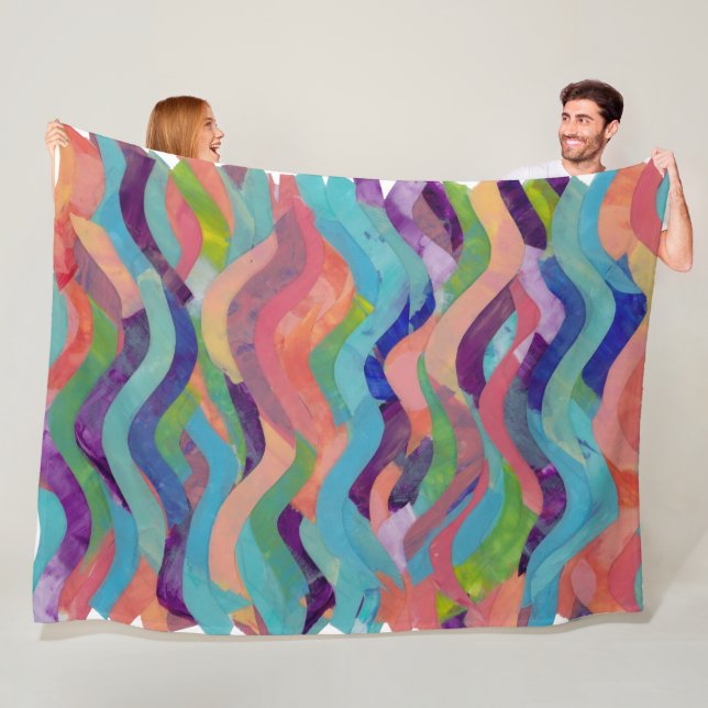 Wiggles und Wellen Fleecedecke (Beispiel)