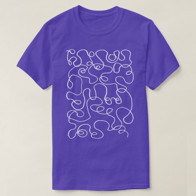 Wiggly Line Design T-Shirt (Design vorne)