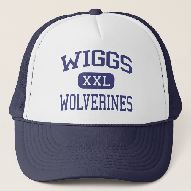 Wiggs Vielfrass-Sekundarschule El Paso Texas Truckerkappe (Vorderseite)