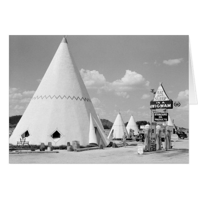 Wigwam Motel, 1940 (Vorderseite (Horizontal))