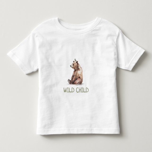 WiILD KINDERBär | Baby Kleinkind T - Shirt (Vorderseite)