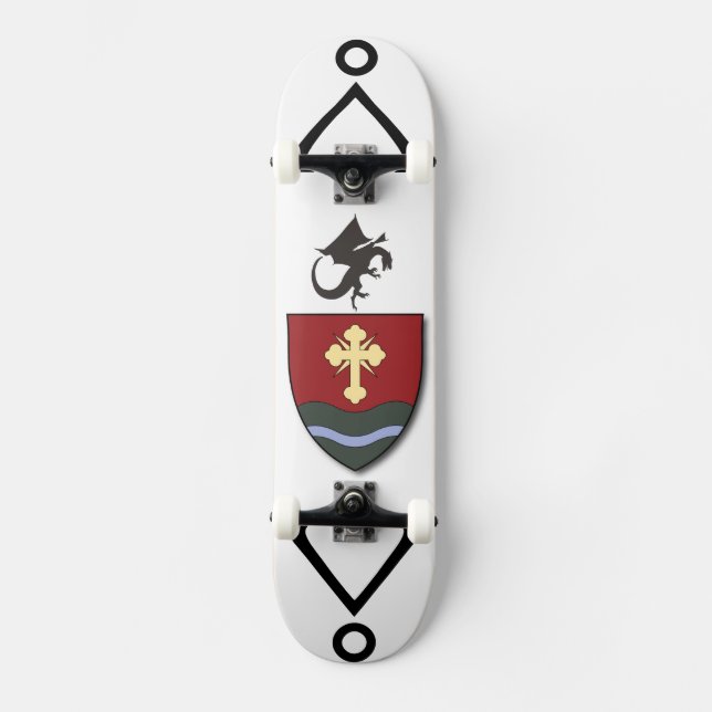 Wiking era Nordic style Fantasy Art Skateboard (Vorderseite)