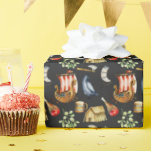 Wiking Geburtstagsjungen 1–7   Galleonen-Schiff Mu Geschenkpapier