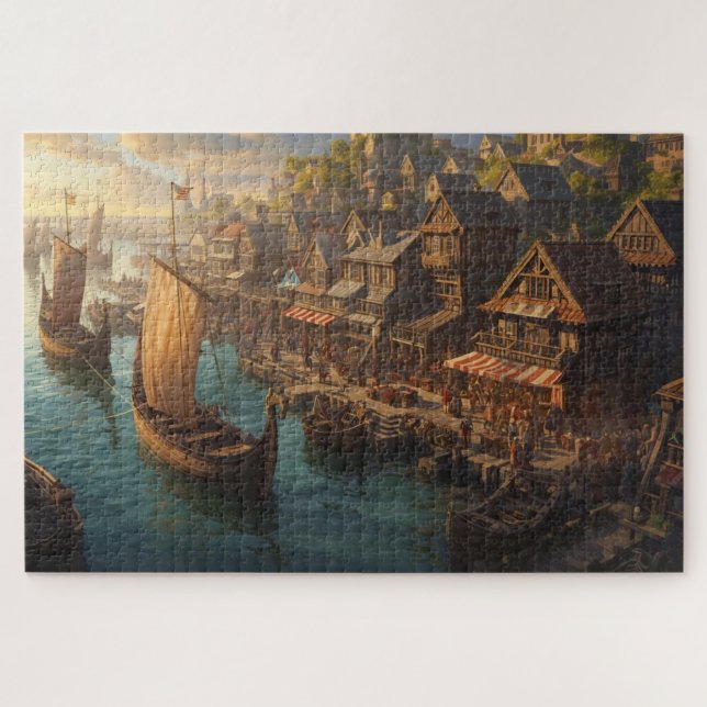 Wiking-Hafen-Puzzle (Horizontal)