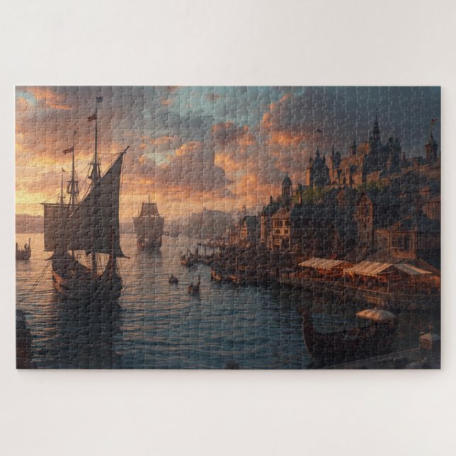 Wiking-Hafen-Puzzle (Horizontal)