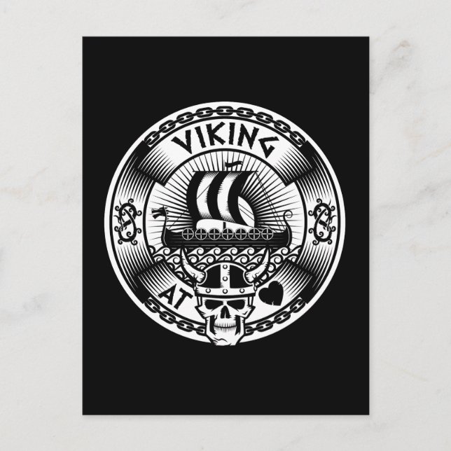 Wiking im Herzen Postkarte (Vorderseite)