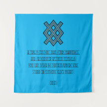 Wiking Odin Old Norse Quote Banner Tapestlatt