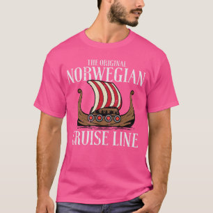 Wiking Original Norwegian Cruise Line Lustige Männ T-Shirt