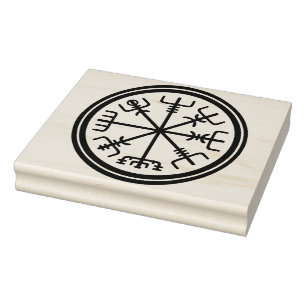 Wiking Vegvisir großes Design-Stempel-Werkzeug Gummistempel