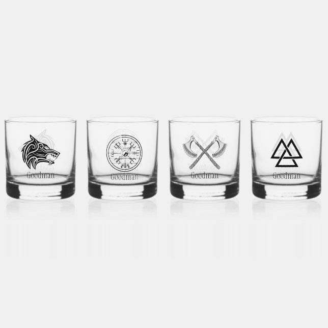 Wiking Whiskyglas (Vorderseite)