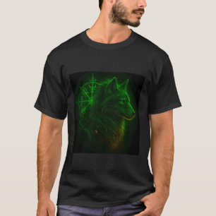 Wiking Wolf Odins Runen Nordischer Kompass Wölfe V T-Shirt