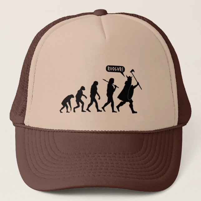 Wikinger-Evolution Truckerkappe (Vorderseite)
