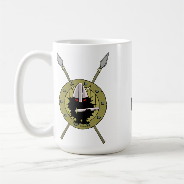 Wikinger-Igel!! Kaffeetasse (Links)