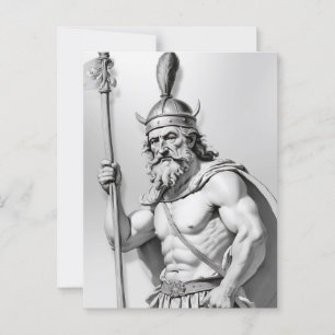 Wikinger-Krieger. Postkarte