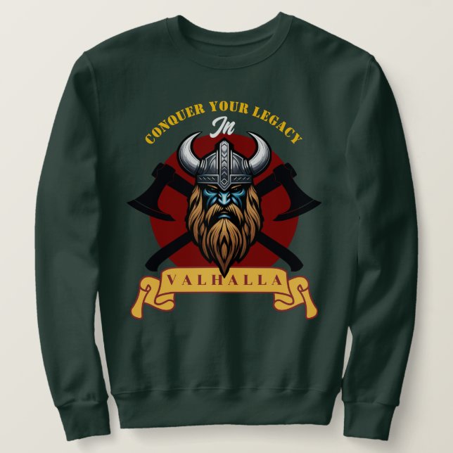 Wikinger Krieger Sweatshirt (Design vorne)