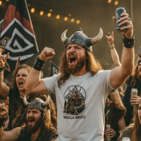 Wikinger-Krieger Valhalla Wartet Valknut-Grafik