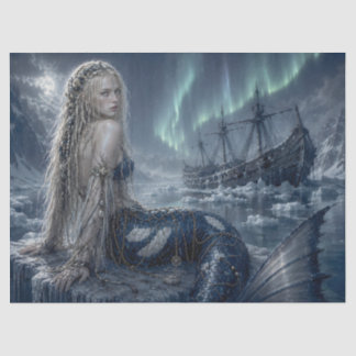 Wikinger-Meerjungfrau-Decoupage-Tissue-Papier | No Seidenpapier