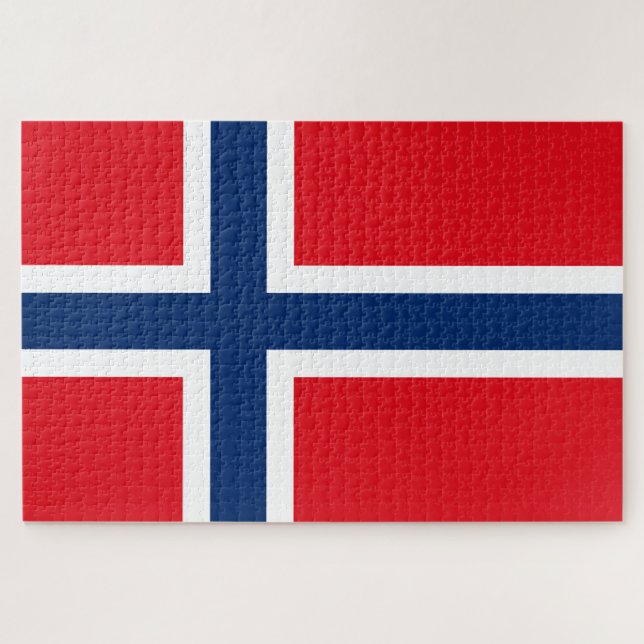 Wikinger Nordische Norwegische Flagge/rot/weiß/bla (Horizontal)