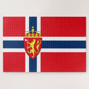 Wikinger Norwegische Flagge/Wappen