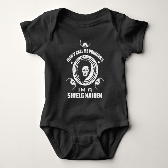 Wikinger Oden - Prinzessin I sind ein Baby Strampler (Vorderseite)